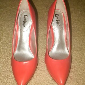 Limelight Coral Stilettos.. Size 6 US.